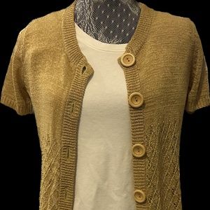Short sleeve lightweight cardigan